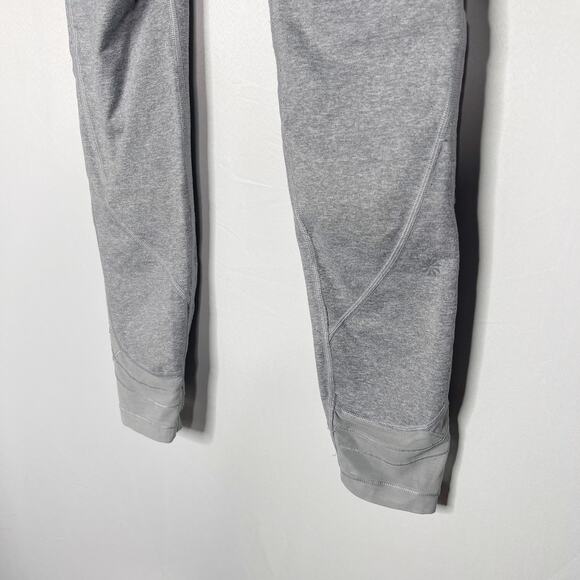 Athleta Girls XLarge 14 Gray Major League Mesh Tight Leggings Workout Pieced - Picture 8 of 11